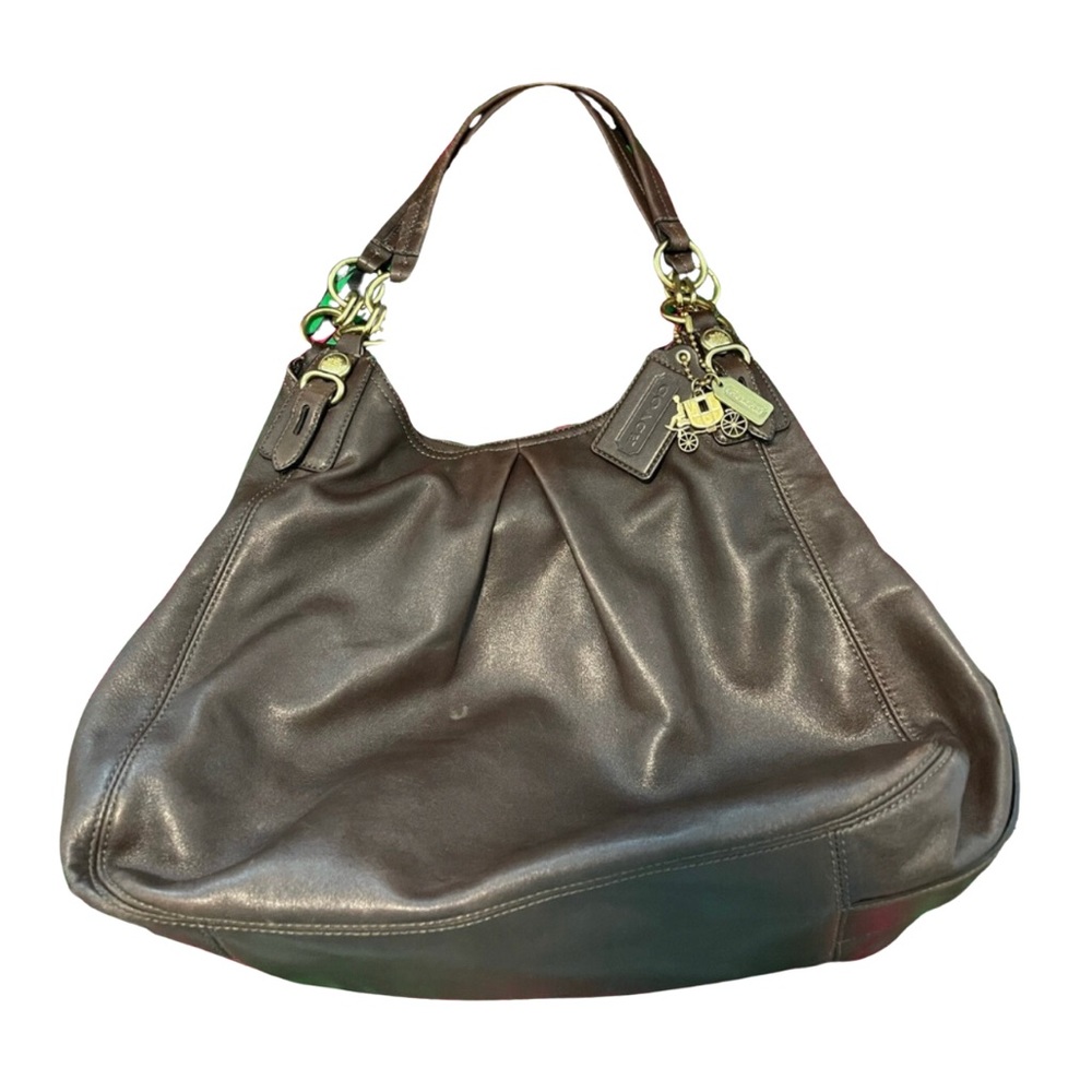 Beautiful brown leather Coach bag. 💚🤎You’ll love it!🤎💖